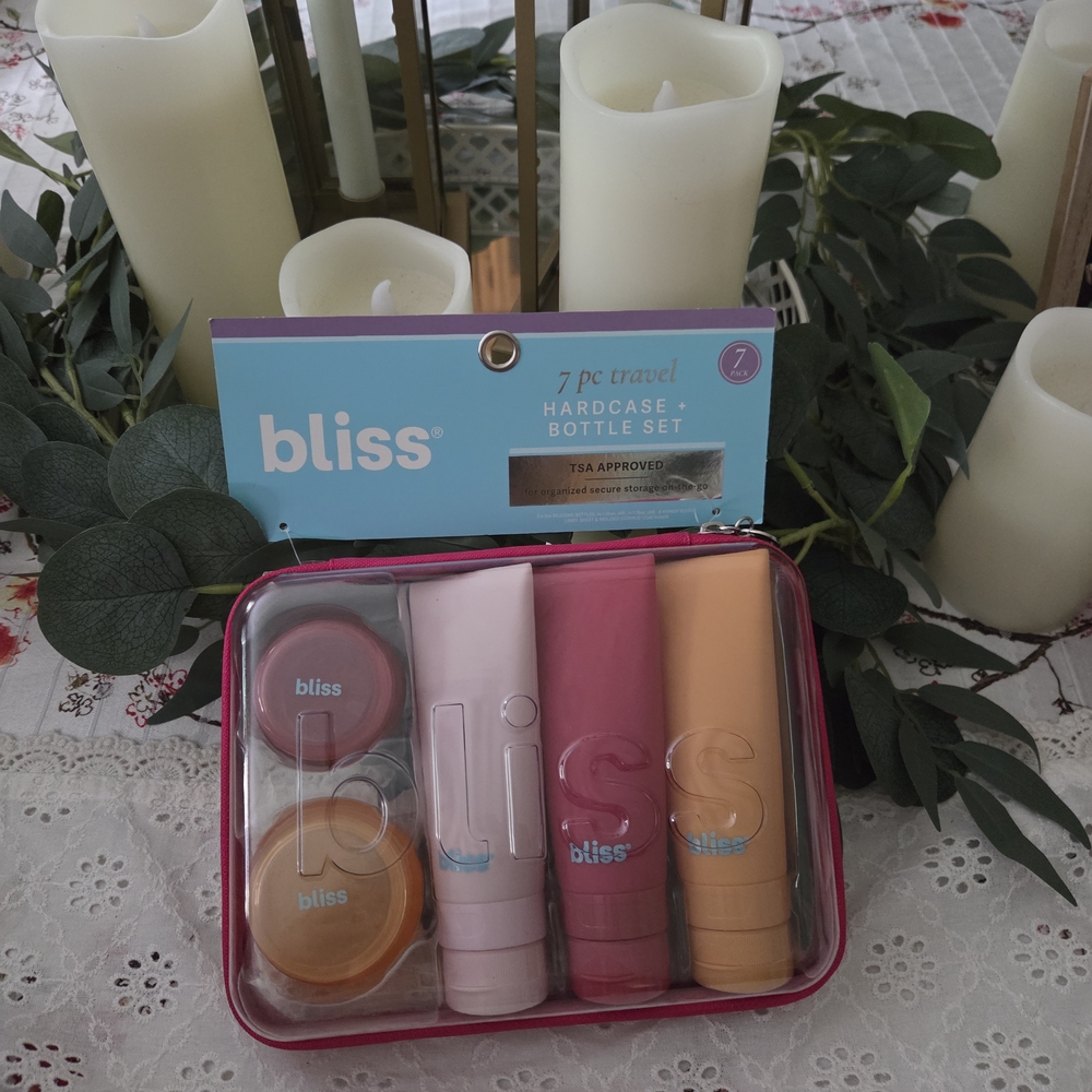 Bliss Travel Bottle Set - Pink, Orange, White